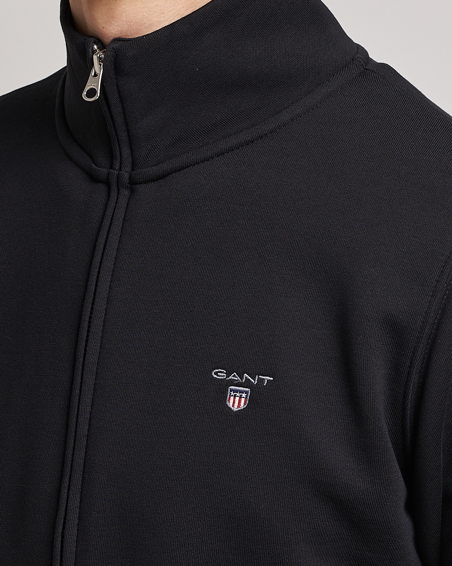 Herre | Gensere | GANT | Original Shield Logo Full-Zip Sweater Black