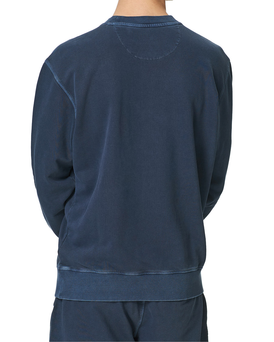 Herre | Gensere | GANT | Sunbleached Crew Neck Sweatshirts Evening Blue