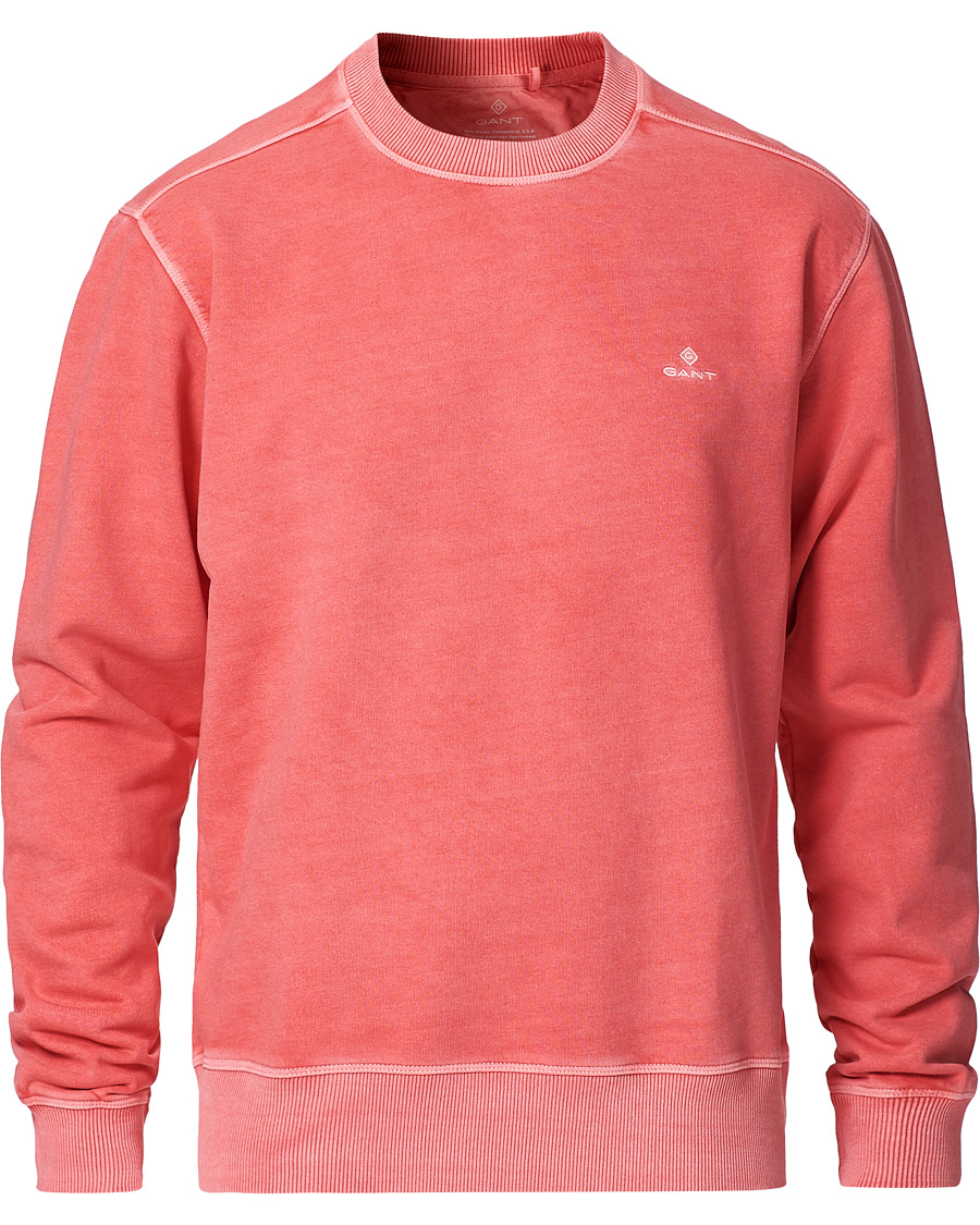 Herre | Gensere | GANT | Sunbleached Crew Neck Sweatshirts Watermelon Pink