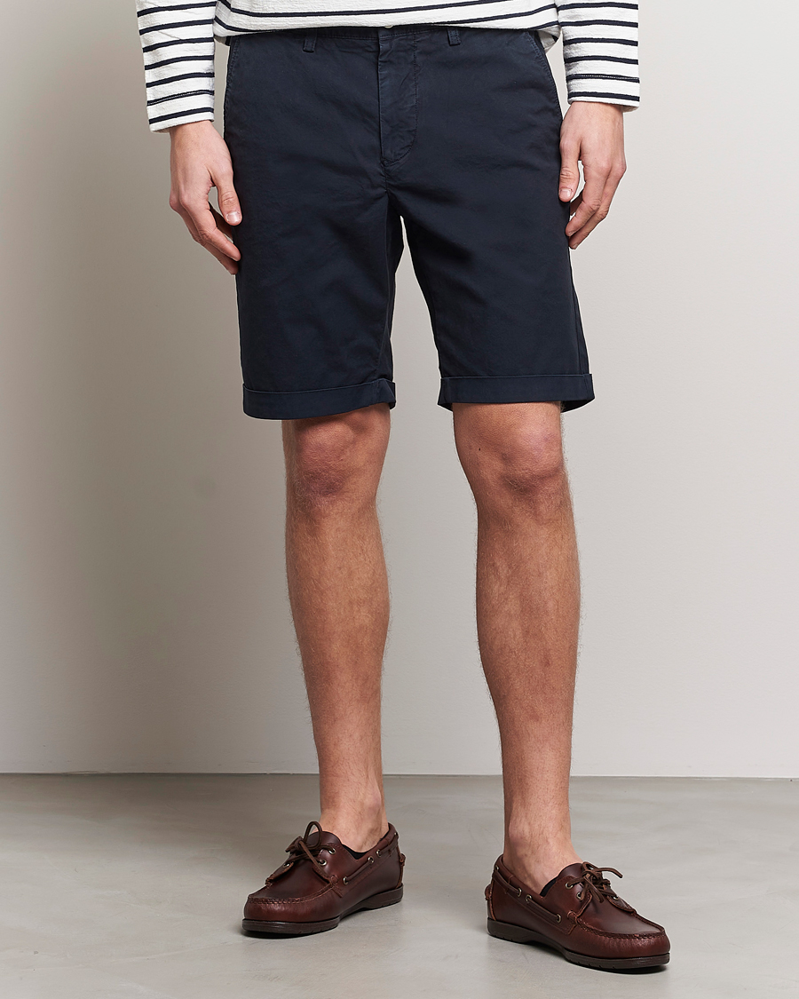 Herre | Chinosshorts | GANT | Regular Sunbleached Shorts Marine