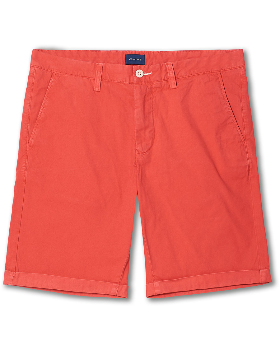 Herre | Shorts | GANT | Regular Sunbleached Shorts Watermelon Pink