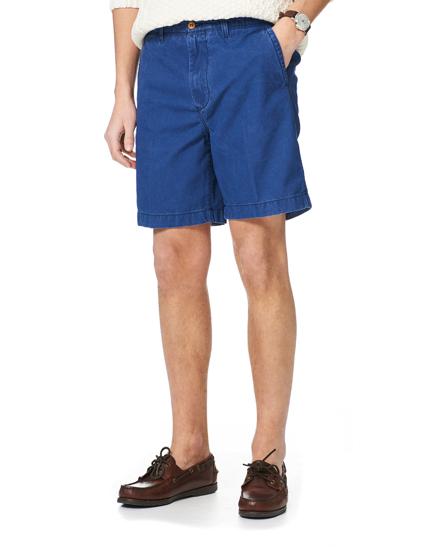 Herre | Shorts | GANT | Foam Dyed Shorts Indigo Blue