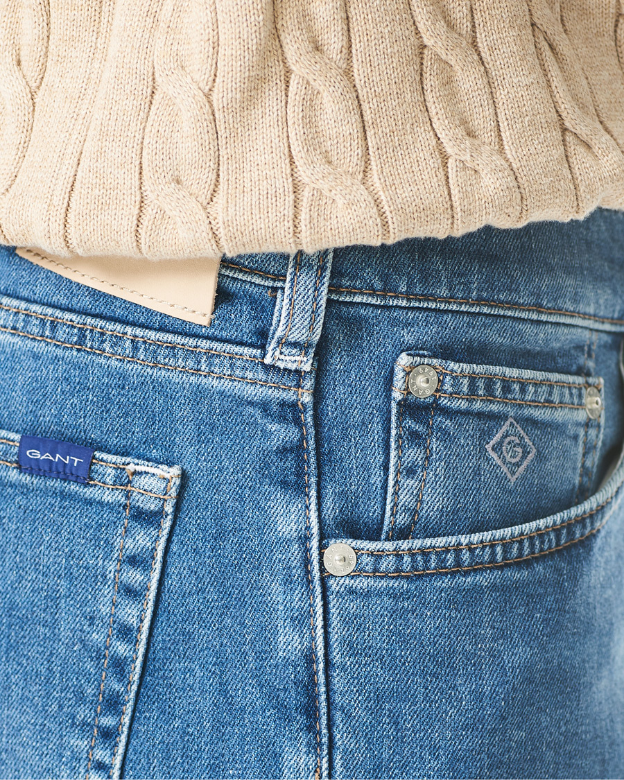 Herre | Shorts | GANT | Arley Jeans Shorts Semi Light Blue