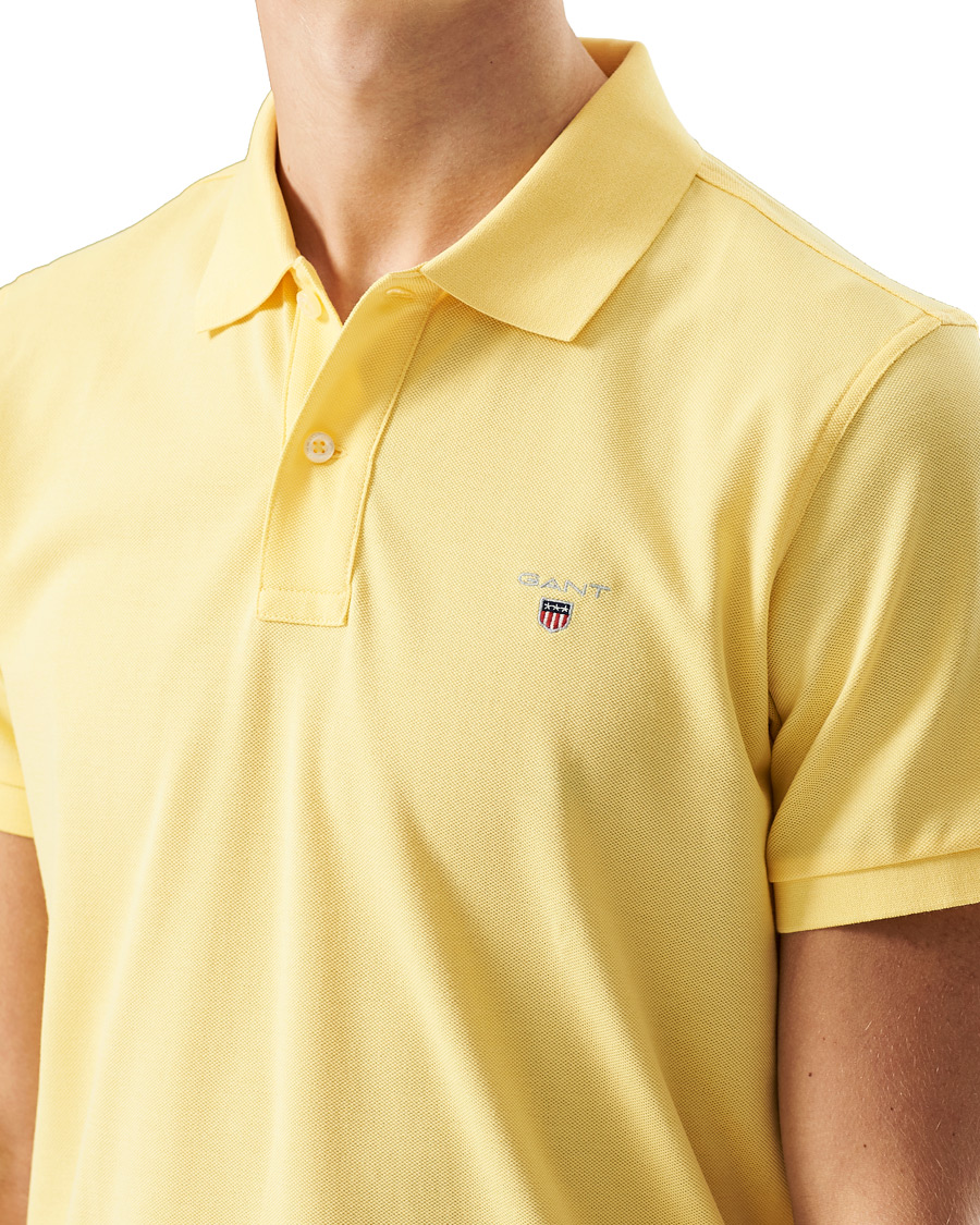 Herre | Pikéer | GANT | The Original Polo Banana Yellow