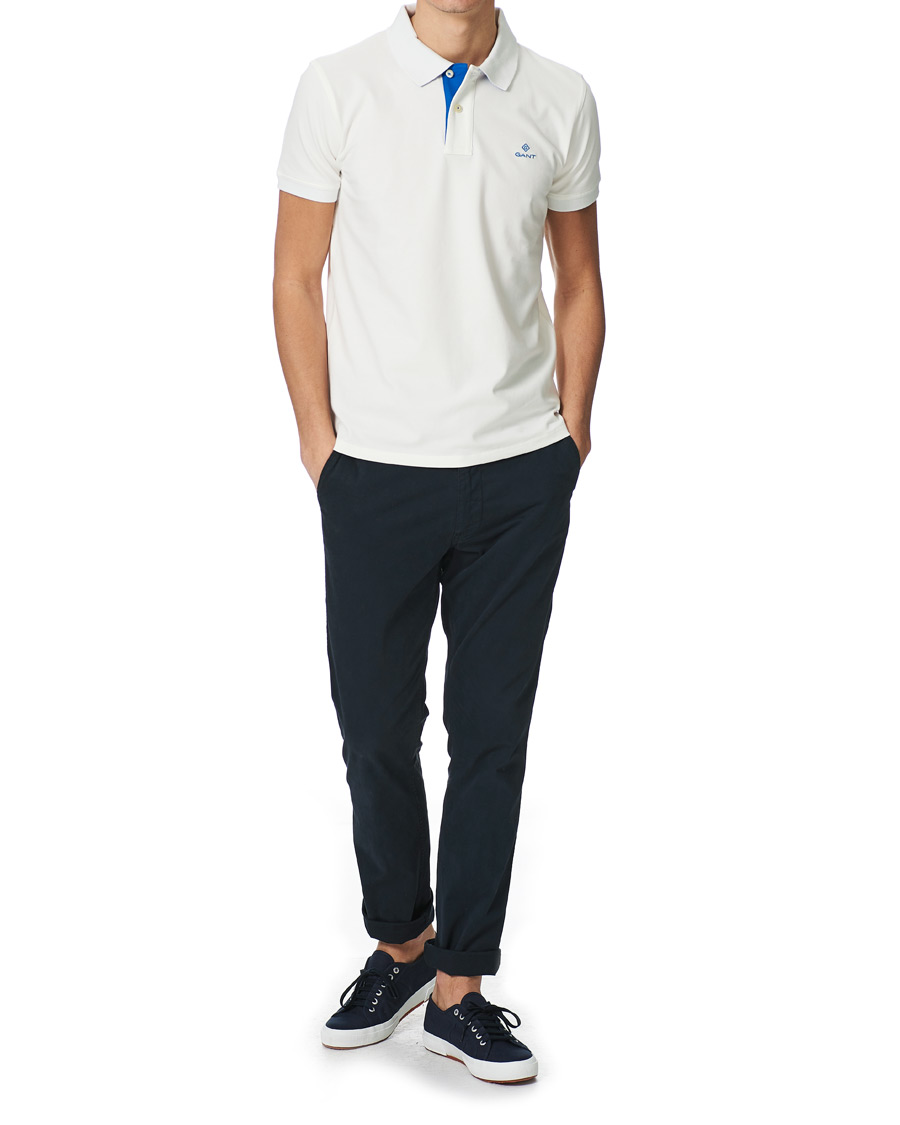 Herre | Pikéer | GANT | Contrast Collar Polo Eggshell
