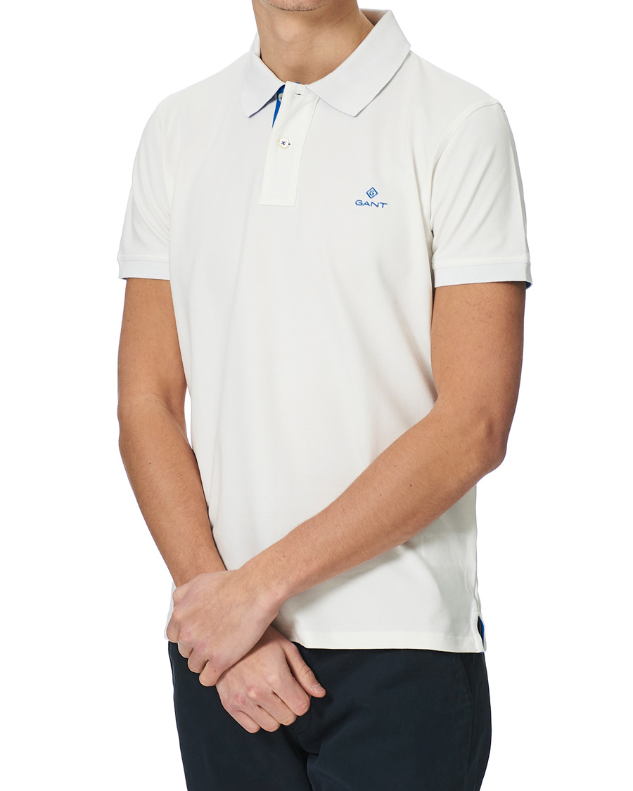 Herre | Pikéer | GANT | Contrast Collar Polo Eggshell