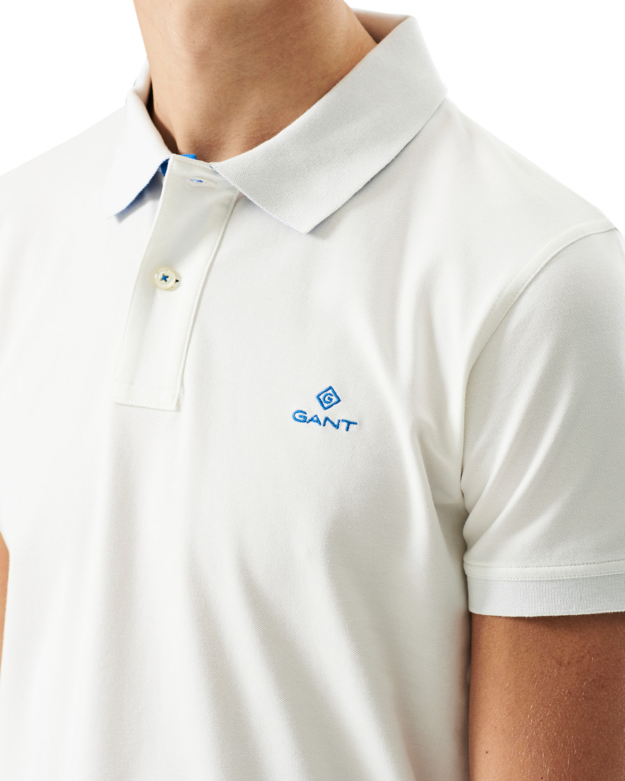 Herre | Pikéer | GANT | Contrast Collar Polo Eggshell