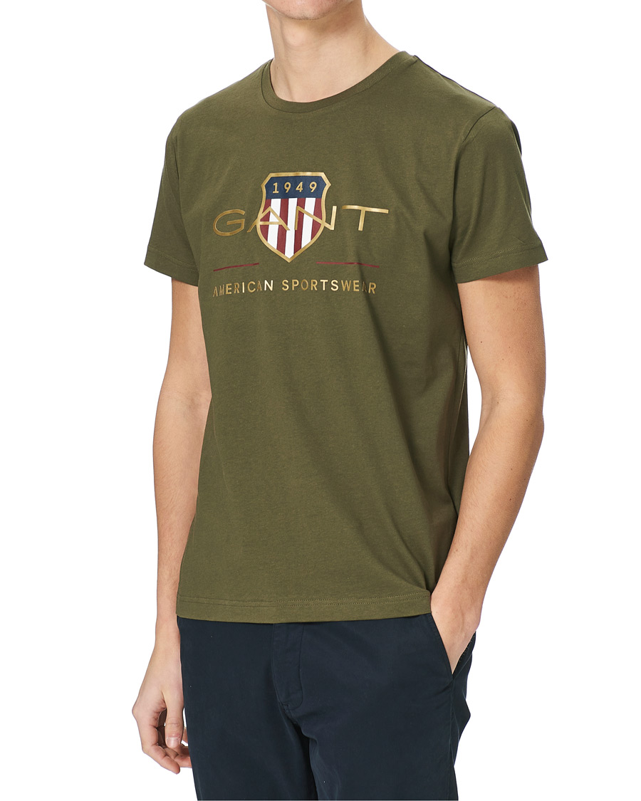 Herre | T-Shirts | GANT | Archive Shield Logo Tee Racing Green