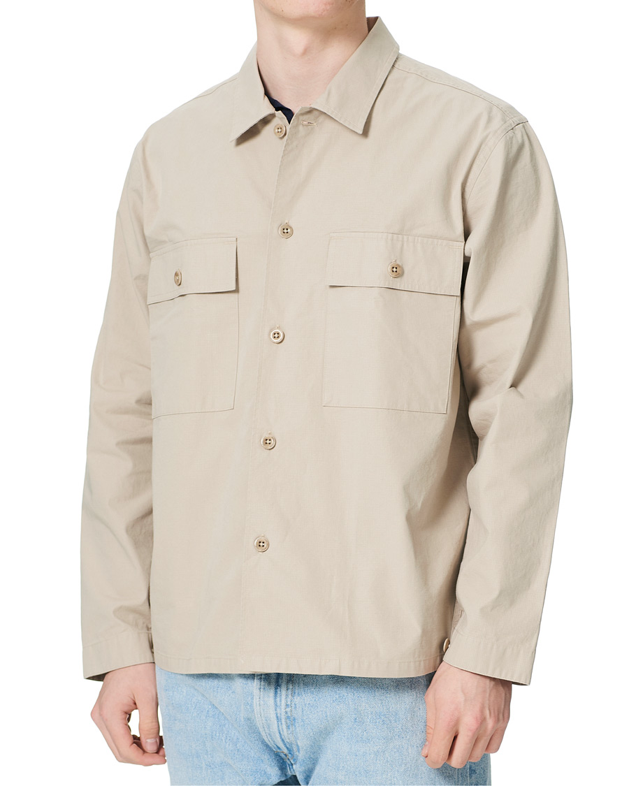 Herre | Skjorter | GANT | Ripstop Overshirt Plaza Taupe