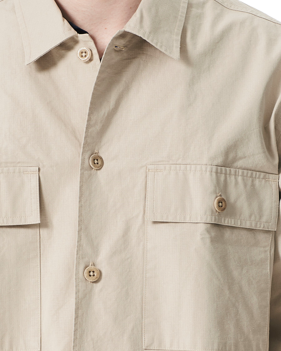 Herre | Skjorter | GANT | Ripstop Overshirt Plaza Taupe