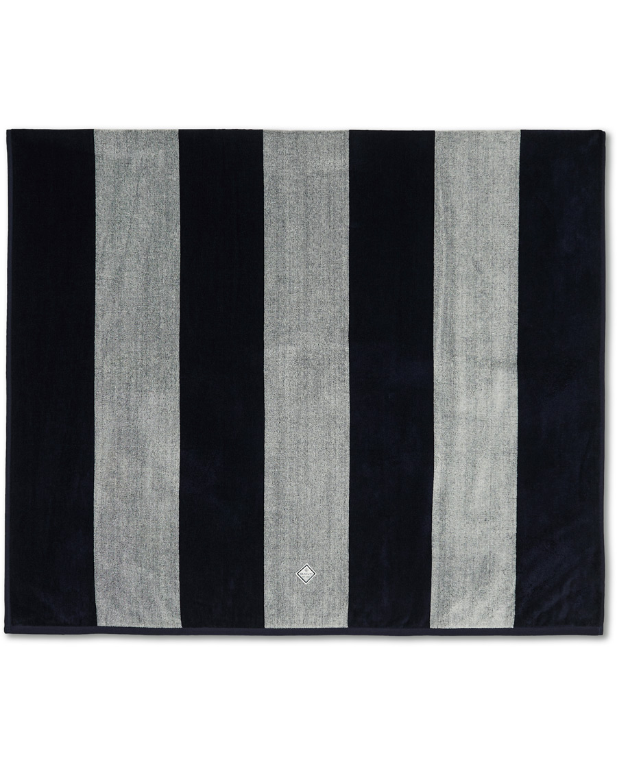 Herre | GANT Striped Bath Towel Evening Blue | GANT | Striped Bath Towel Evening Blue