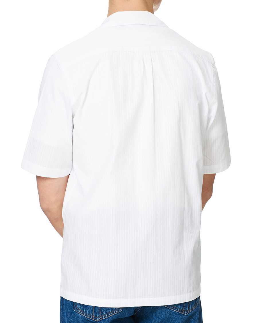 Herre | Skjorter | Samsøe Samsøe | Samsøe & Samsøe Oscar Seersucker Short Sleeve Shirt White