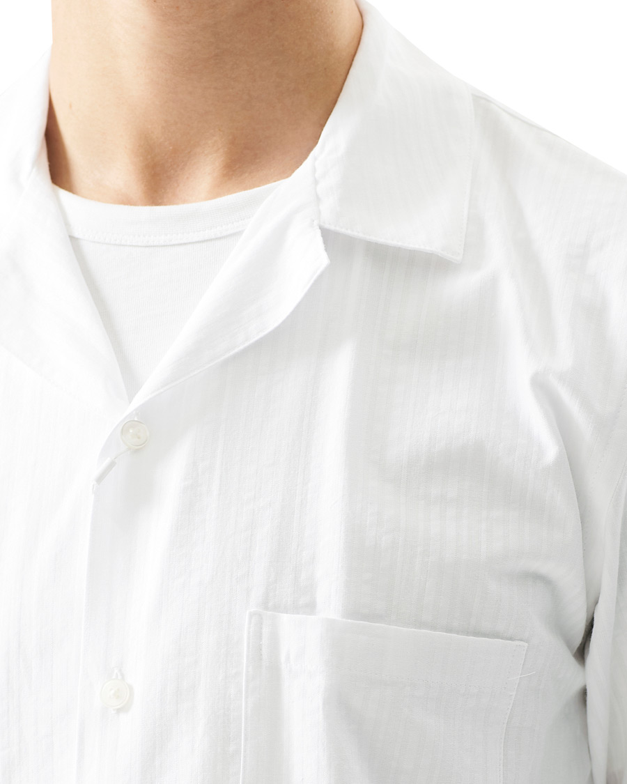 Herre | Skjorter | Samsøe Samsøe | Samsøe & Samsøe Oscar Seersucker Short Sleeve Shirt White