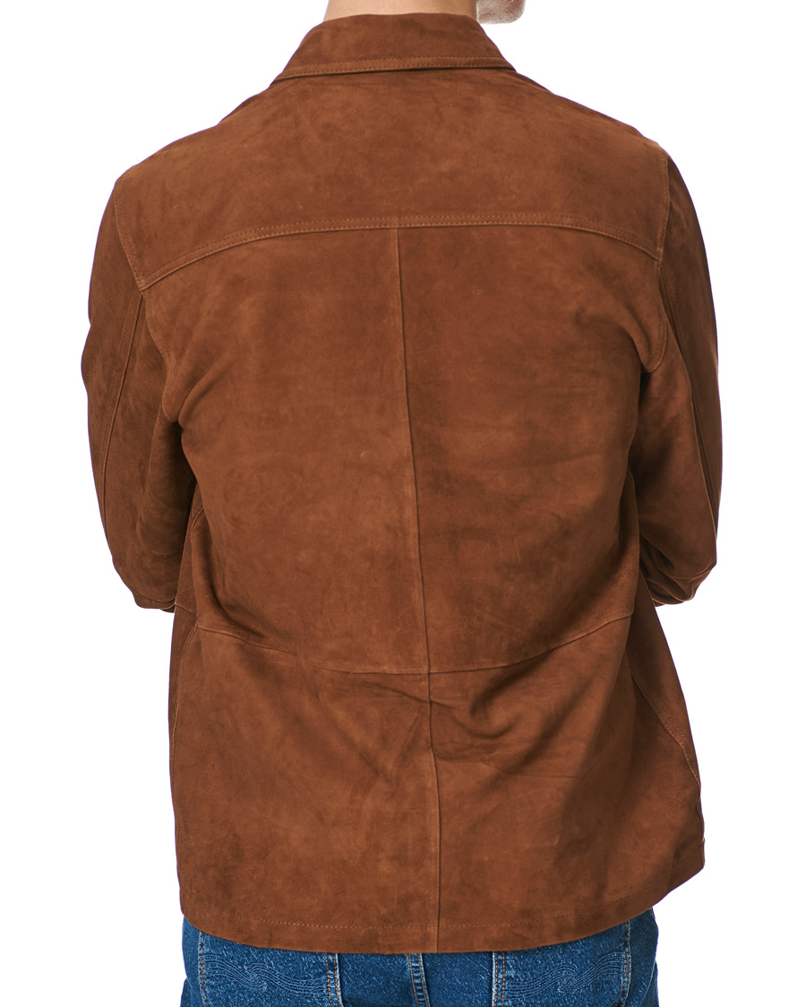 Herre | Skjorter | Samsøe Samsøe | Samsøe & Samsøe Ruffo Suede Overshirt Emperador