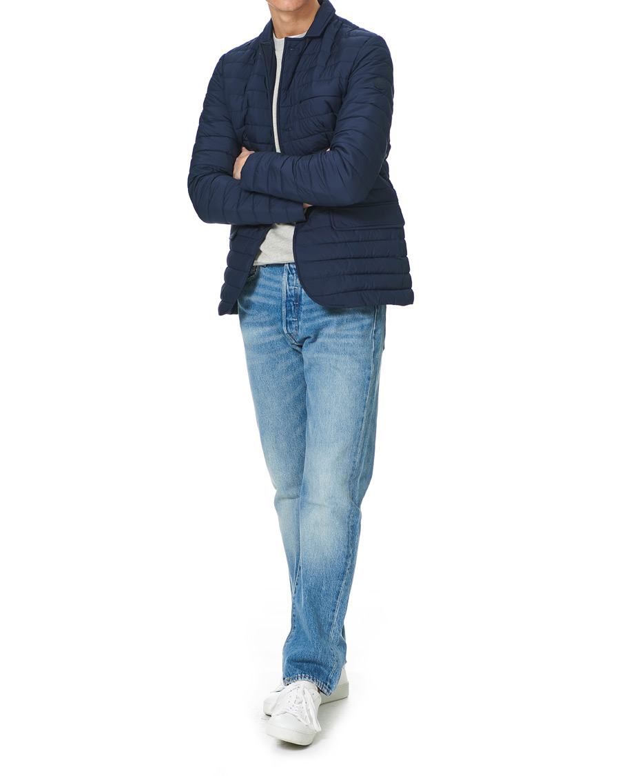 Herre | Jakker | Save The Duck | Kepler Lightweight Matt Padded Blazer Navy Blue