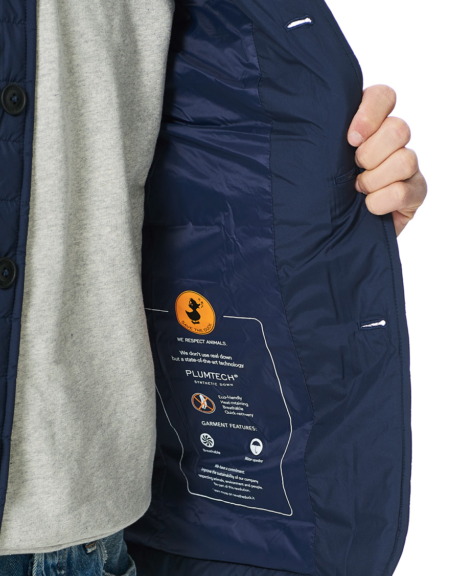 Herre | Jakker | Save The Duck | Kepler Lightweight Matt Padded Blazer Navy Blue