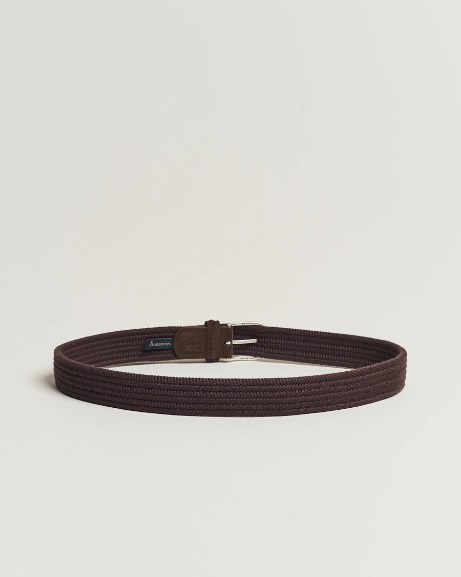 Herre | Flettede belter | Anderson's | Braided Wool Belt Brown