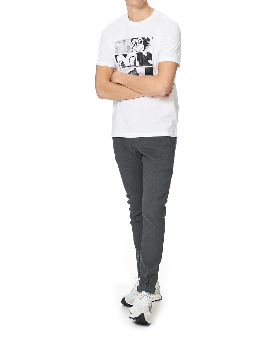 Herre | T-Shirts | PS Paul Smith | Monkey Regular Fit T-Shirt White