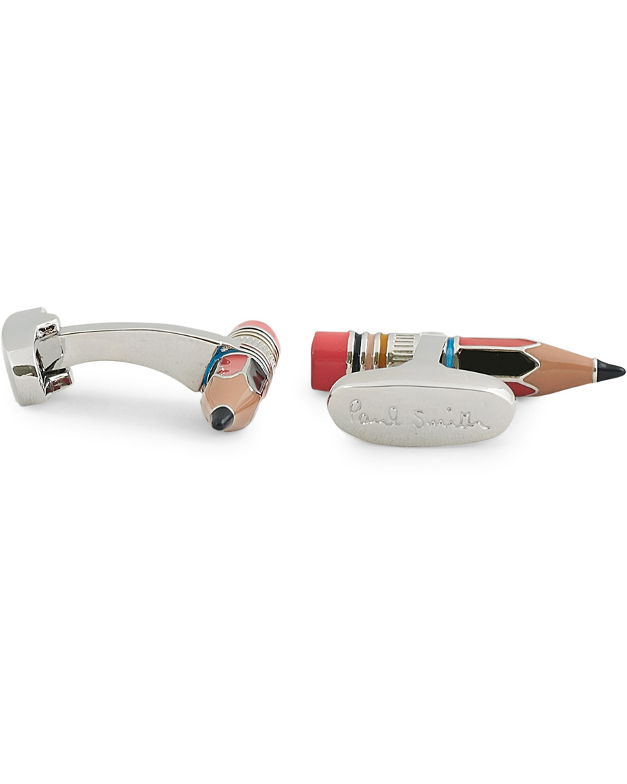 Herre | Paul Smith Pencil Cufflink Silver Stripe | Paul Smith | Pencil Cufflink Silver Stripe