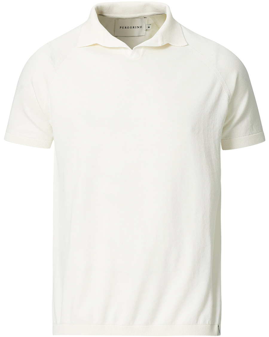 Herre | Pikéer | Peregrine | Emery Knitted Cotton Polo White