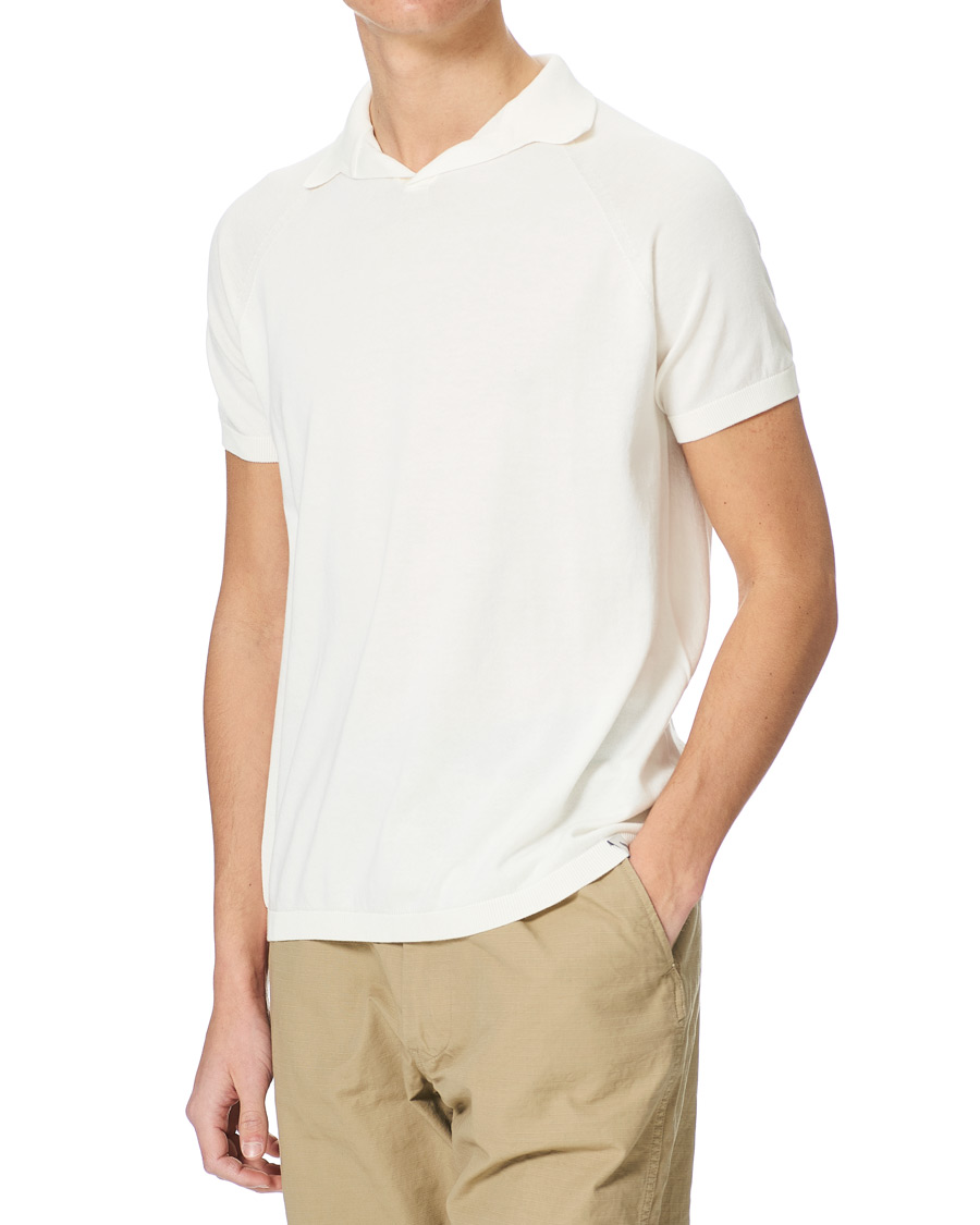 Herre | Pikéer | Peregrine | Emery Knitted Cotton Polo White