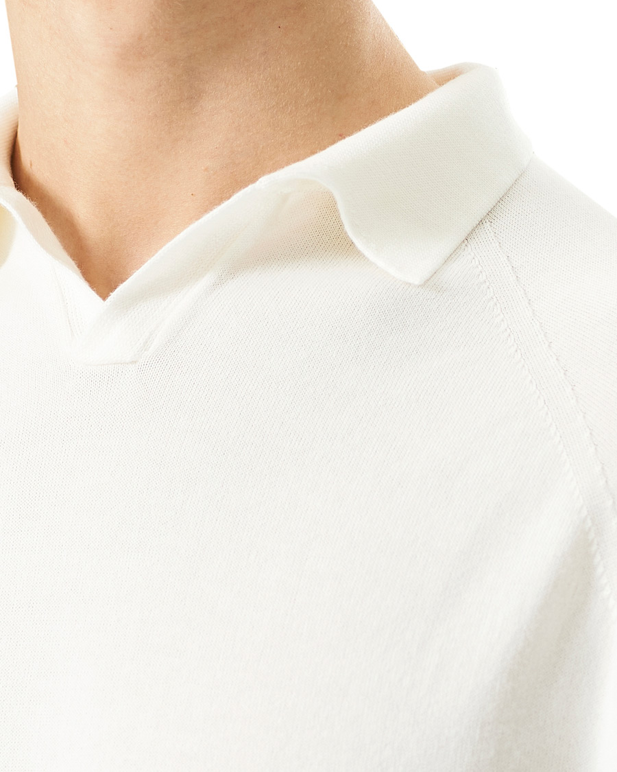 Herre | Pikéer | Peregrine | Emery Knitted Cotton Polo White