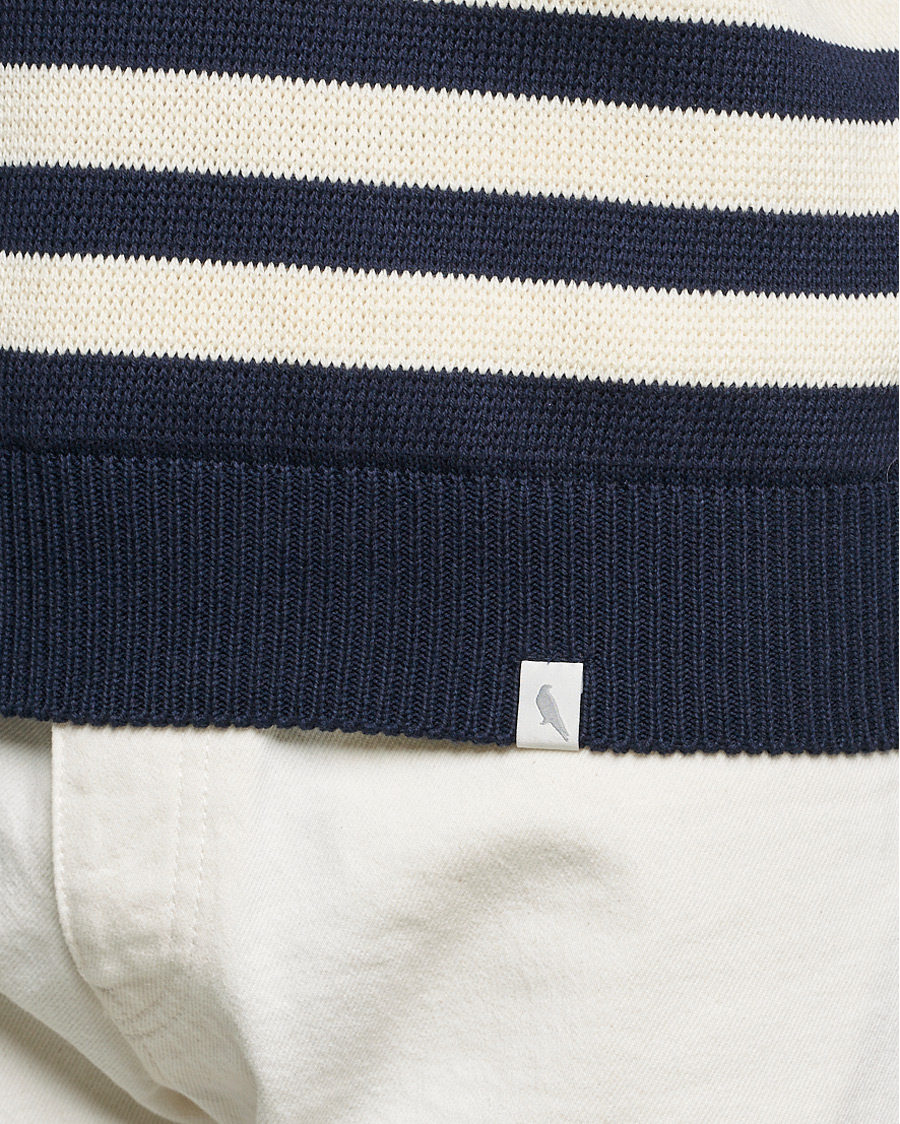 Herre | Gensere | Peregrine | Richmond Knitted Rugby Shirt Navy/White