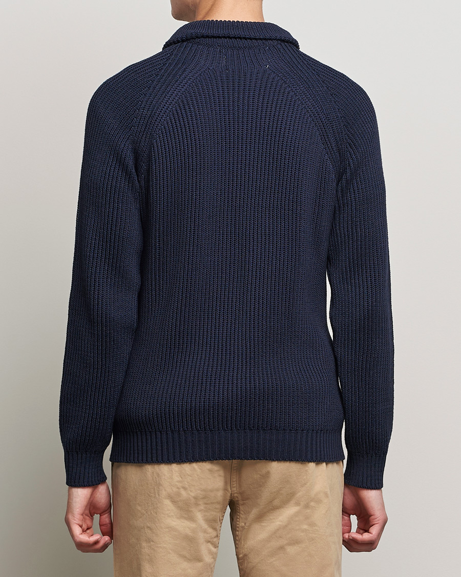 Herre | Gensere | Peregrine | Felix Quarter Zip Jumper Navy