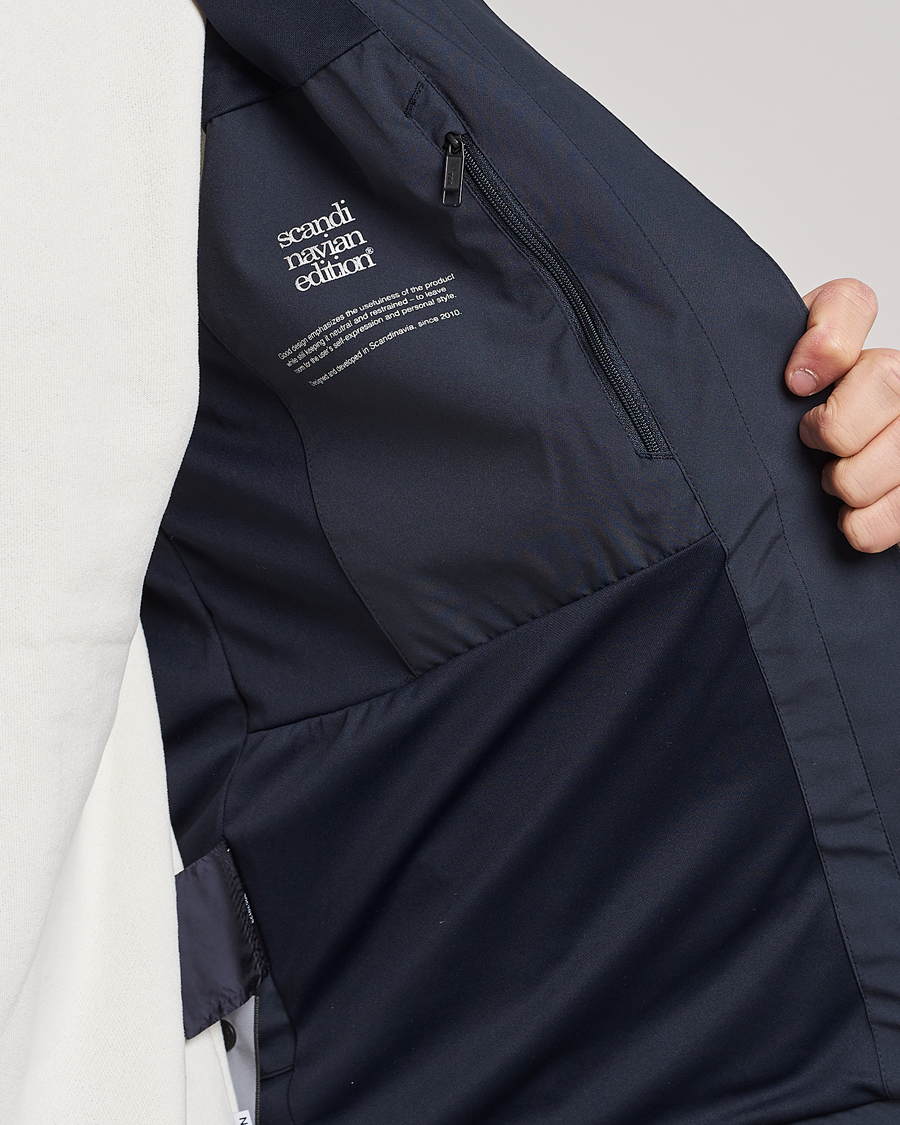 Herre | Jakker | Scandinavian Edition | Hood Waterproof Jacket Midnight Blue