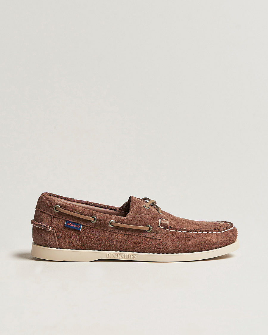 Herre | Seilersko | Sebago | Docksides Suede Boat Shoe Dark Brown