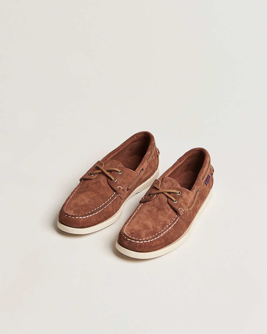 Herre | Sebago | Sebago | Docksides Suede Boat Shoe Dark Brown