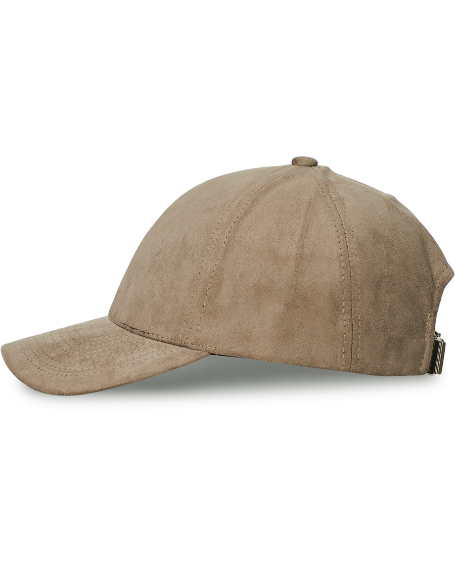 Herre | Varsity Headwear Alcantara Baseball Cap Stone Beige | Varsity Headwear | Alcantara Baseball Cap Stone Beige