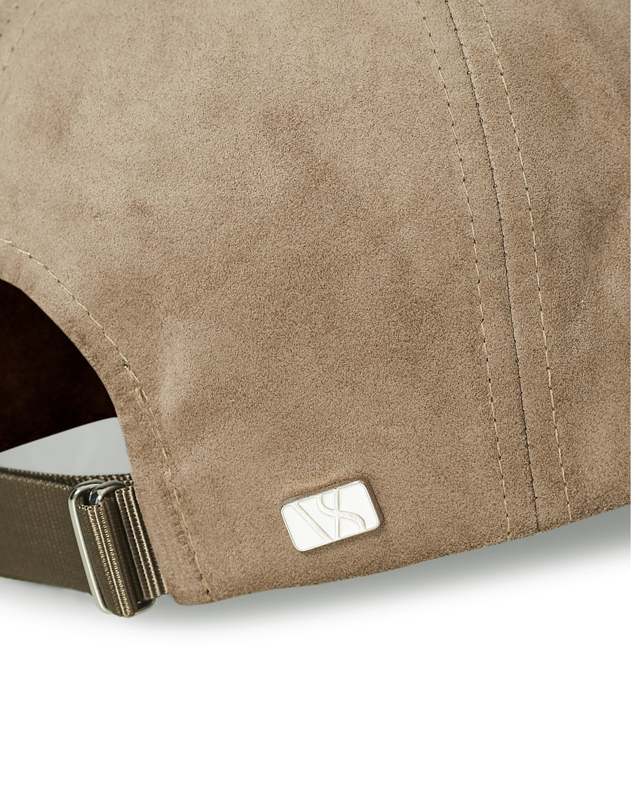 Herre | Varsity Headwear Alcantara Baseball Cap Stone Beige | Varsity Headwear | Alcantara Baseball Cap Stone Beige