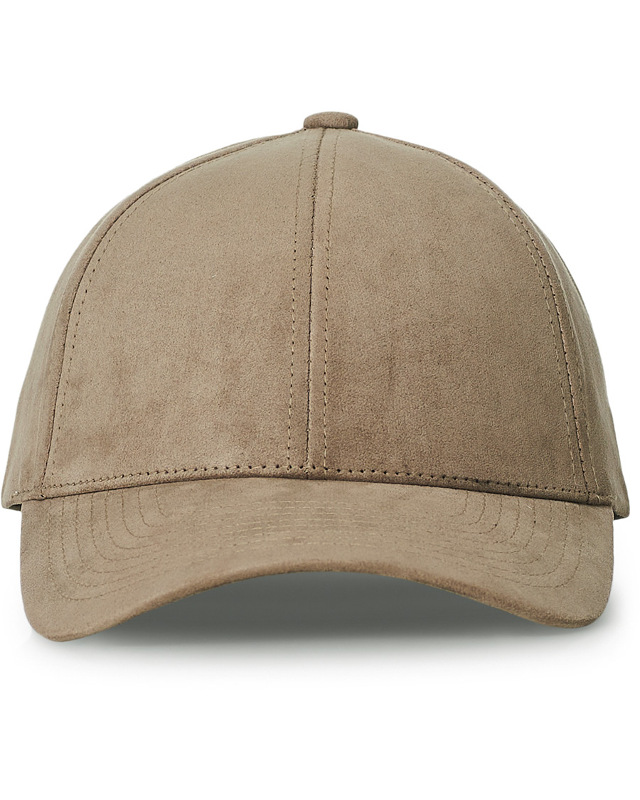 Herre | Varsity Headwear Alcantara Baseball Cap Stone Beige | Varsity Headwear | Alcantara Baseball Cap Stone Beige