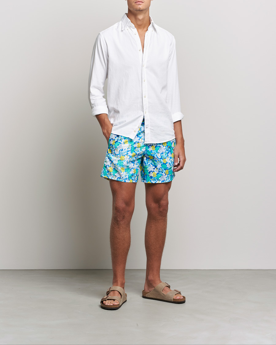Herre | Badeshorts | Vilebrequin | Moorea Swim Shorts Blue Lazuli