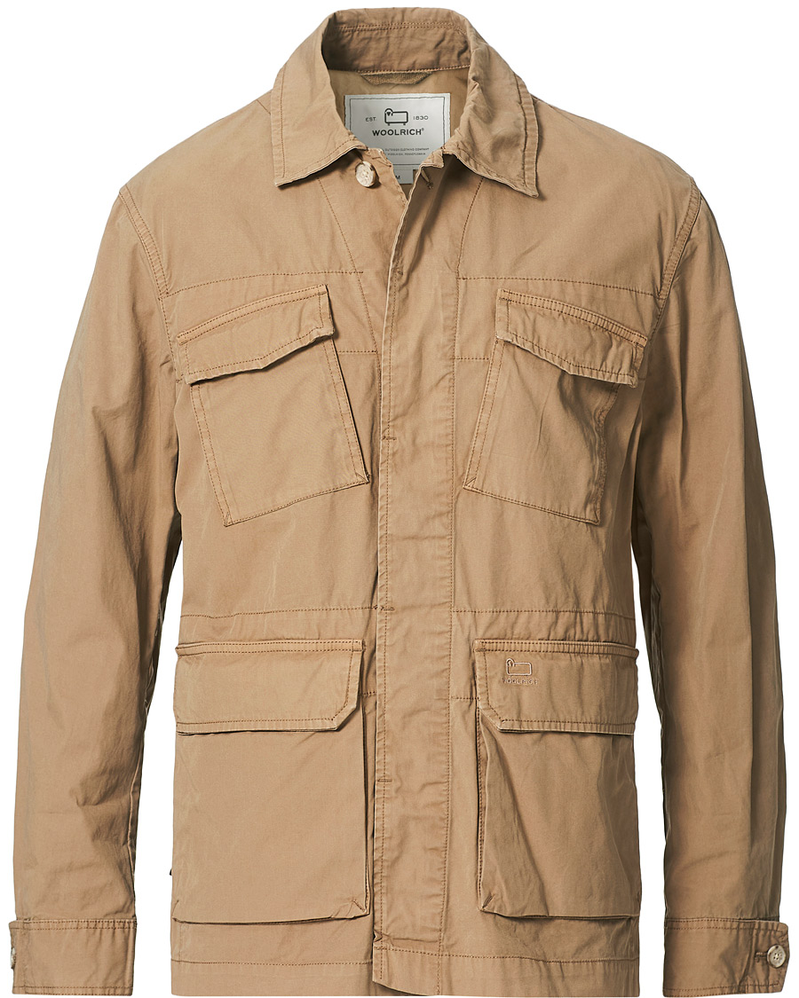 Herre |  | Woolrich | Military Cotton Field Shirt Jacket Khaki