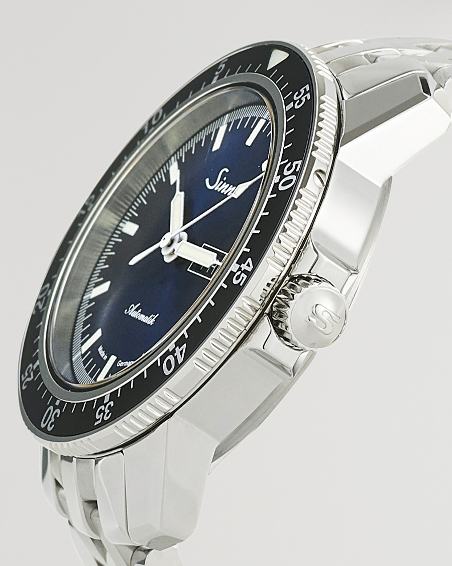 Herre | Sinn 104 I B Pilot Watch 41mm Steel Link Dark Blue | Sinn | 104 I B Pilot Watch 41mm Steel Link Dark Blue