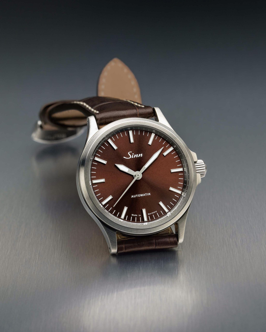 Herre | Sinn 556 I M Watch 38,5mm Leather Strap Mocca Brown | Sinn | 556 I M Watch 38,5mm Leather Strap Mocca Brown