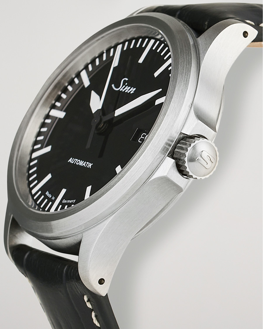 Herre | Fine watches | Sinn | 556 I Date Watch 38,5mm Leather Strap Black
