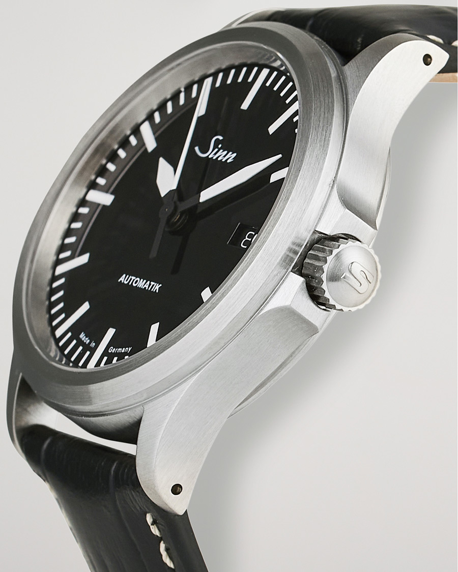 Herre | Sinn 556 I Date Watch 38,5mm Leather Strap Black | Sinn | 556 I Date Watch 38,5mm Leather Strap Black