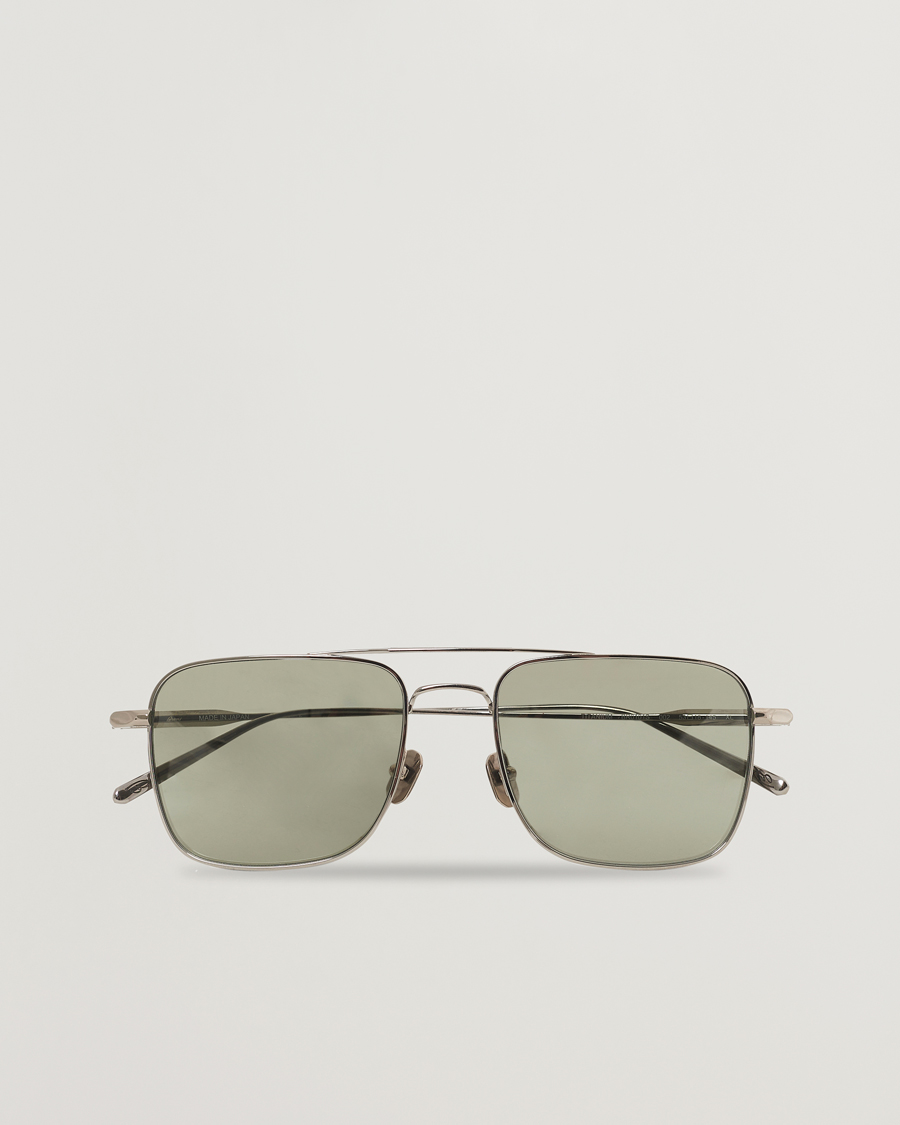 Herre | Brioni BR0101S Sunglasses Silver/Green | Brioni | BR0101S Sunglasses Silver/Green
