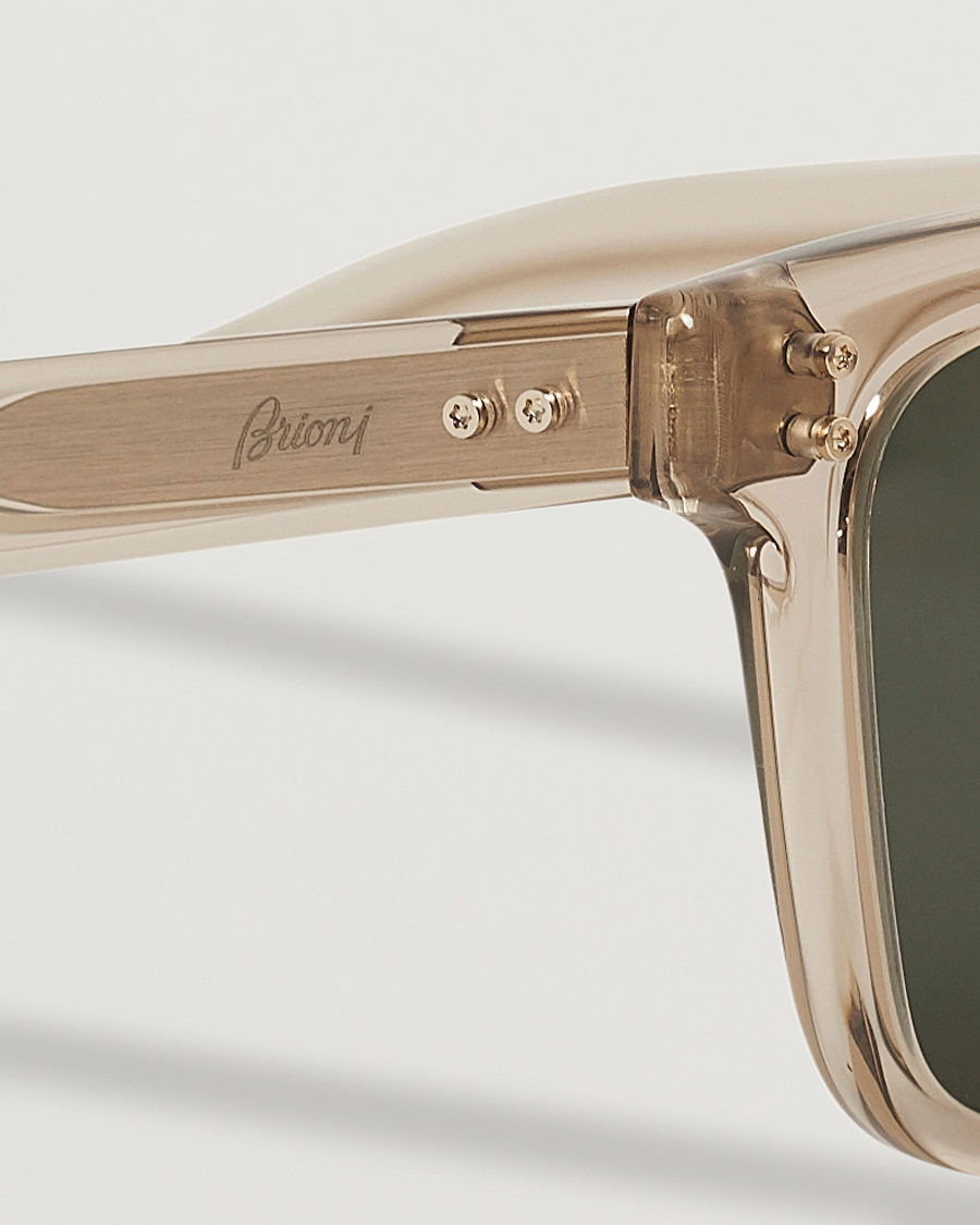 Herre | Solbriller | Brioni | BR0099S Sunglasses Beige/Green