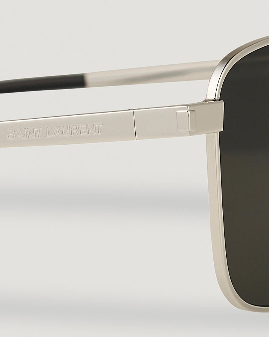 Herre | Saint Laurent SL 529 Sunglasses Silver/Grey | Saint Laurent | SL 529 Sunglasses Silver/Grey