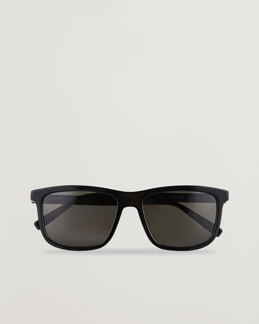 Herre | Saint Laurent SL 501 Sunglasses Black/Black | Saint Laurent | SL 501 Sunglasses Black/Black