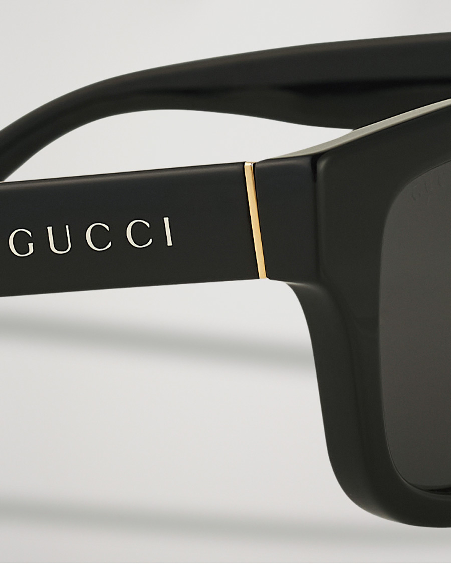 Herre | Gucci GG1135S Sunglasses Black/Grey | Gucci | GG1135S Sunglasses Black/Grey
