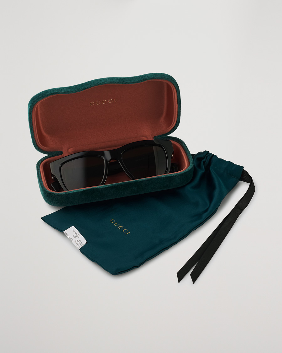 Herre | Gucci GG1135S Sunglasses Black/Grey | Gucci | GG1135S Sunglasses Black/Grey
