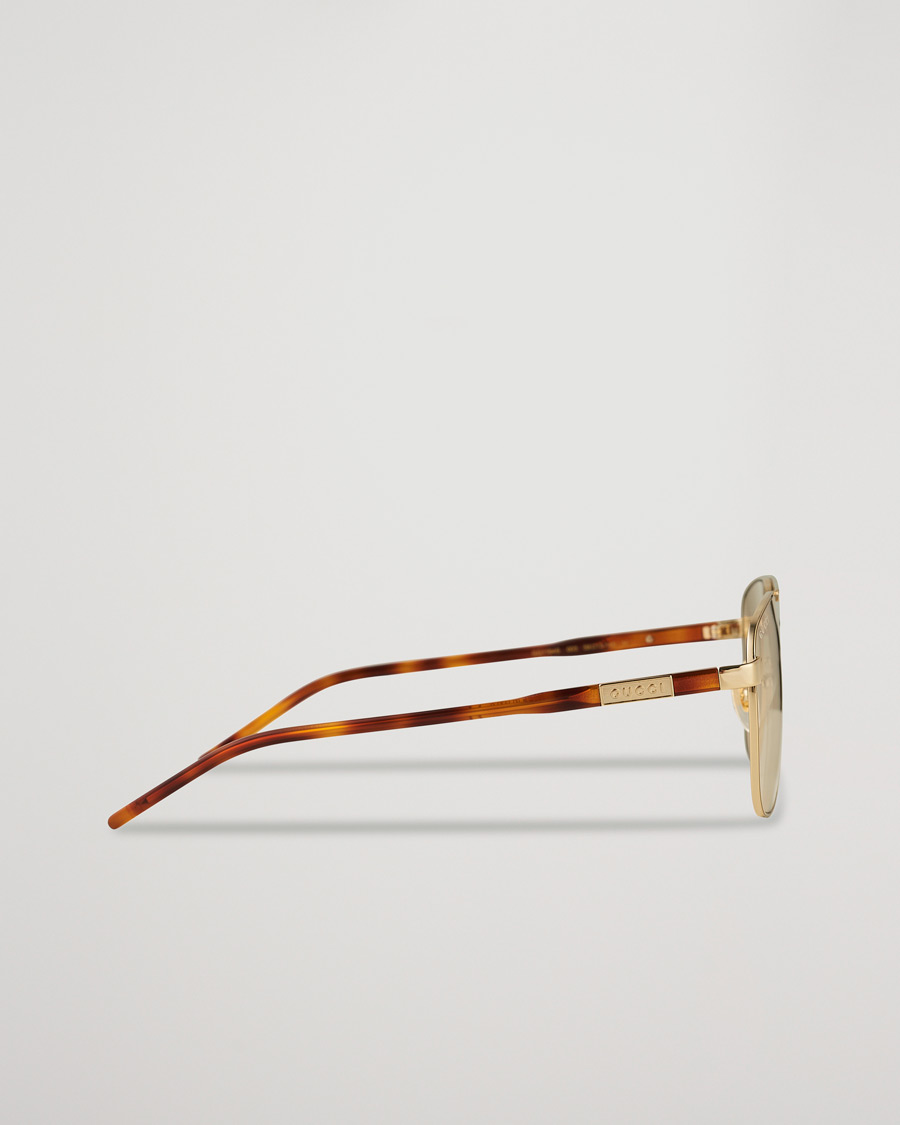 Herre | Gucci GG1164S Sunglasses Gold/Havana | Gucci | GG1164S Sunglasses Gold/Havana
