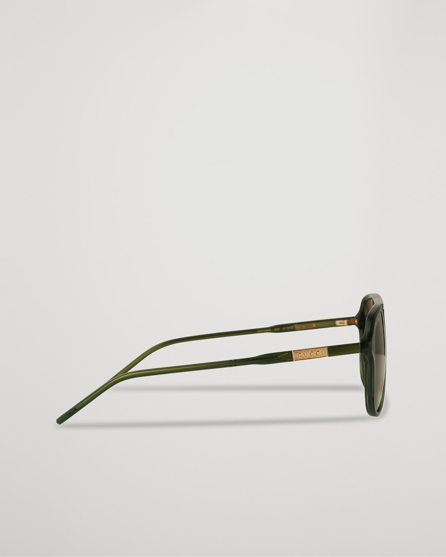 Herre | Gucci GG1156S Sunglasses Green/Brown | Gucci | GG1156S Sunglasses Green/Brown
