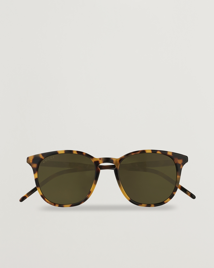 Herre | Gucci GG1157S Sunglasses Havana/Green | Gucci | GG1157S Sunglasses Havana/Green