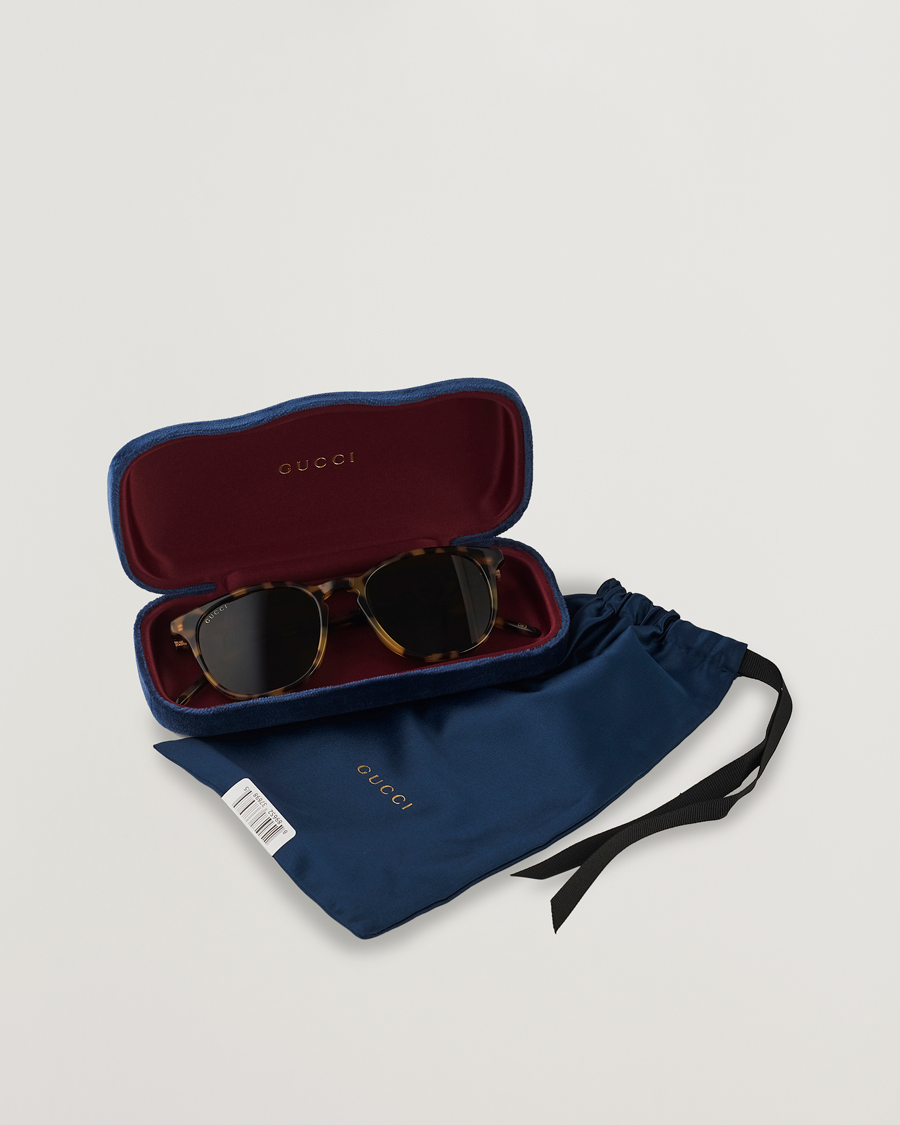 Herre | Gucci GG1157S Sunglasses Havana/Green | Gucci | GG1157S Sunglasses Havana/Green